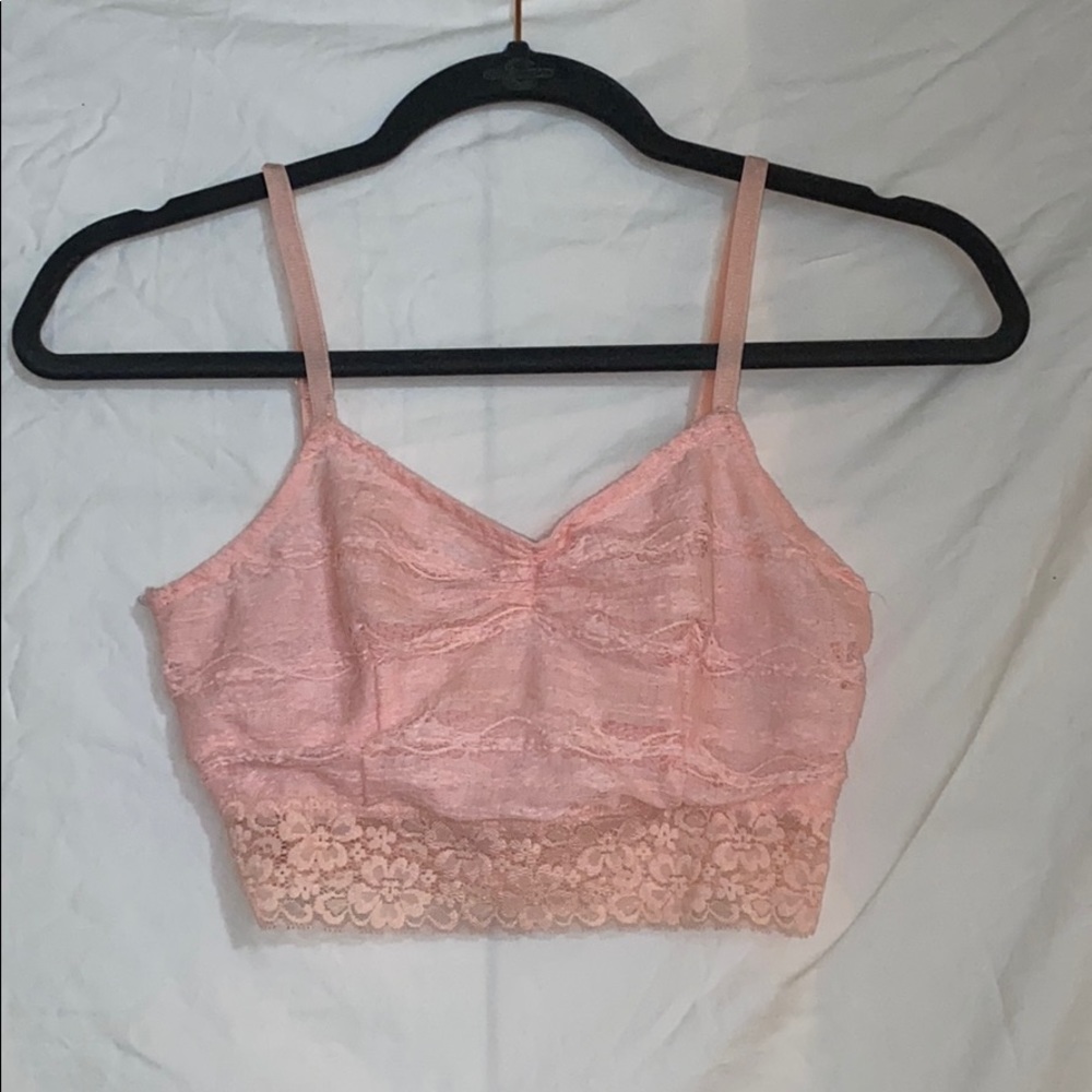 Decree Pink Lace Bralette